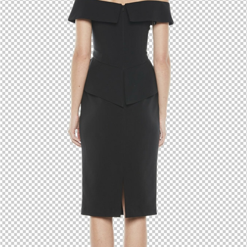 Bardot Peplum Strapless Dress- 👗 Devil wears Prada Vibes - Picture 12 of 12
